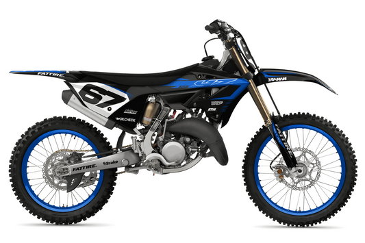 YAMAHA 125-250 YZ Motocross Graphics Kit - Factory-K23 Black