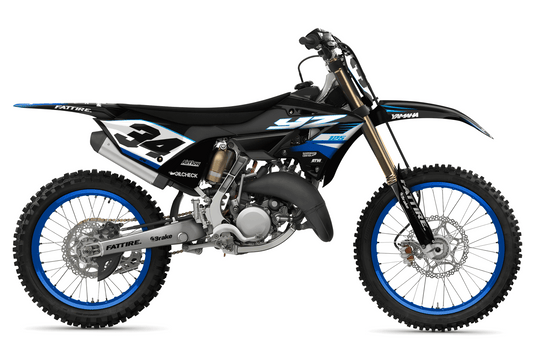 Kit déco motocross YAMAHA 125-250 YZ - Factory-K25 Noir