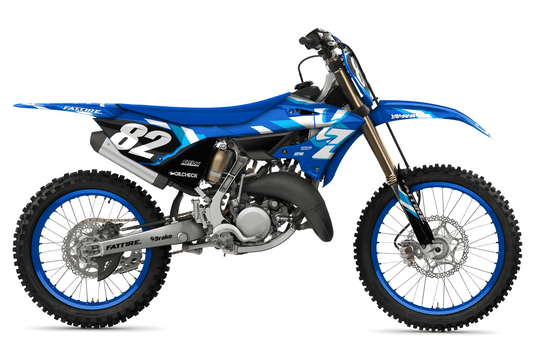 Kit déco motocross YAMAHA 125-250 YZ - Year-50 Bleu