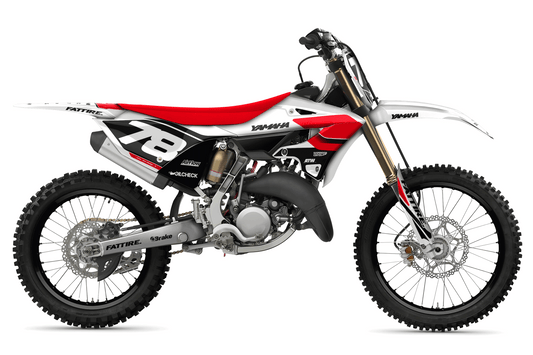 Motocross graphic kit YAMAHA 125-250 YZ - Year-70 Red
