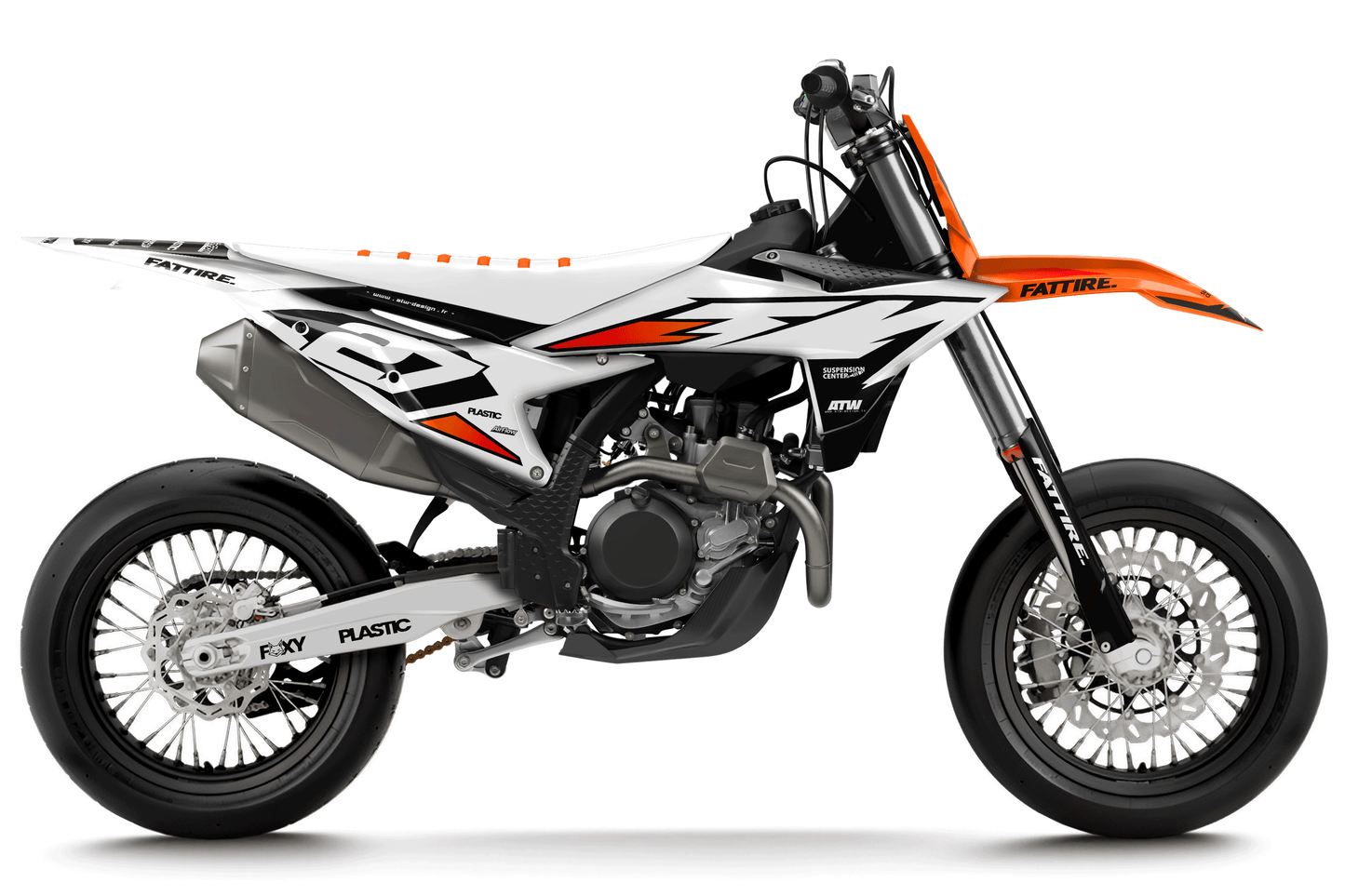 KTM 450 SMR motocross graphics kit - Cutz Orange