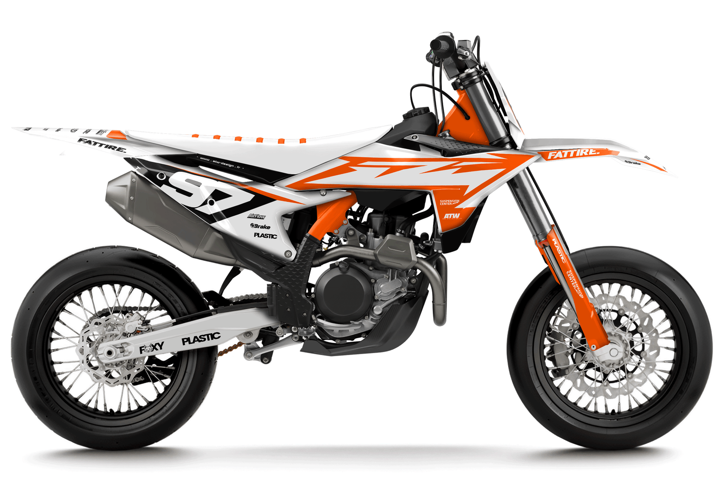 KTM 450 SMR motocross graphics kit - Cutz Orange