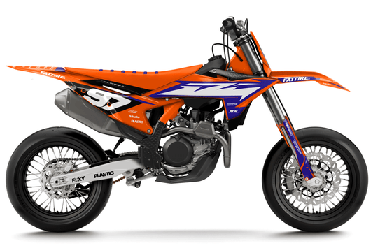 KTM 450 SMR motocross graphics kit - Cutz Orange