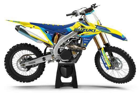 Kit déco motocross “Classic” Suzuki 250 RM-Z Jaune