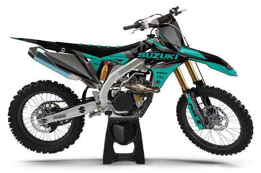 Kit déco motocross “Classic” Suzuki 450 RM-Z Turquoise