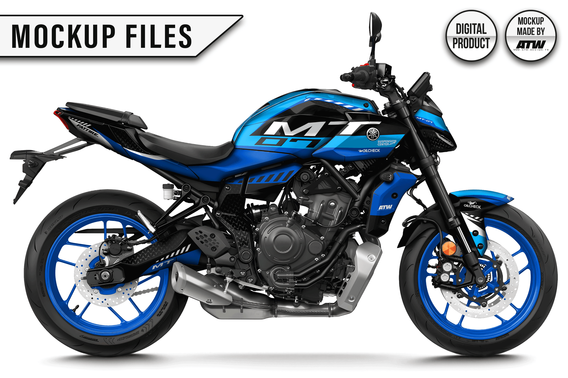 YAMAHA MT-07 2025-2026 Mockup – PSD & AI - ATW DESIGN