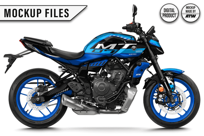 YAMAHA MT-07 2025-2026 Mockup – PSD & AI - ATW DESIGN