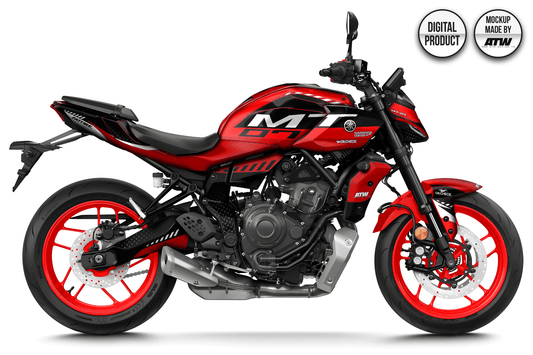 YAMAHA MT-07 2025-2026 Mockup – PSD & AI - ATW DESIGN
