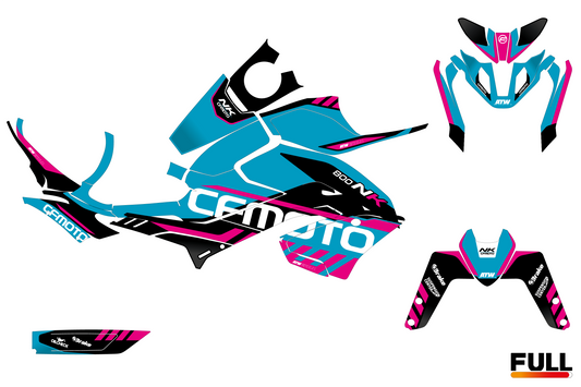 Kit déco CF MOTO 800 NK “Speed” Bleu
