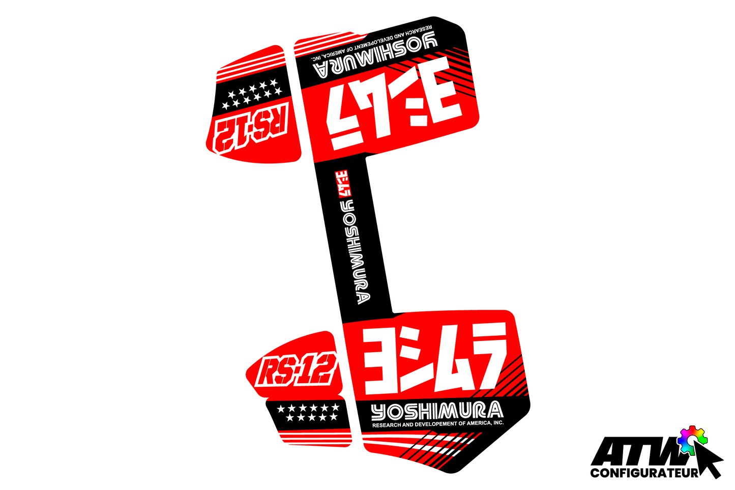 Sticker Yoshimura RS12 Factory - Configurable