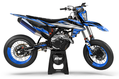 Kit déco Supermotard “Crack-Dark” pour Tout Modèles