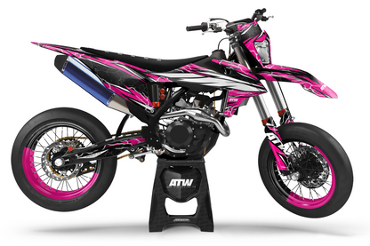 Kit déco Supermotard “Crack-Dark” pour Tout Modèles