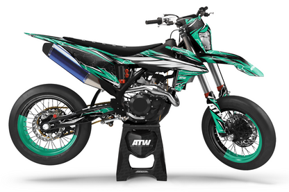 Kit déco Supermotard “Crack-Dark” pour Tout Modèles