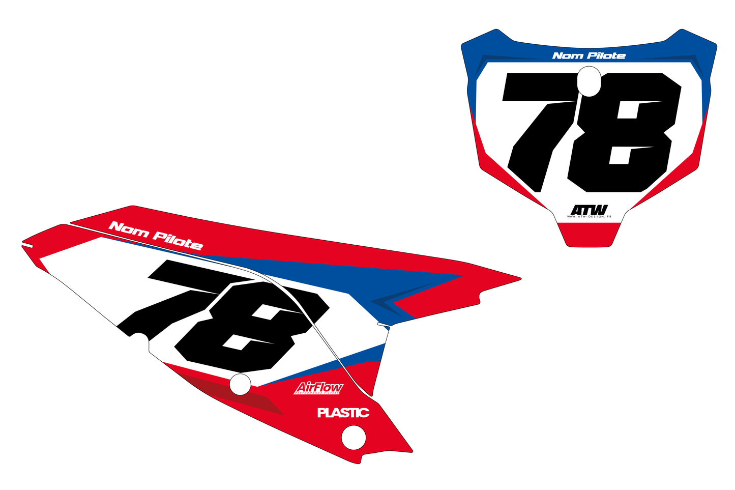 KTM SX / SX-F motocross graphics kit - Spike Orange