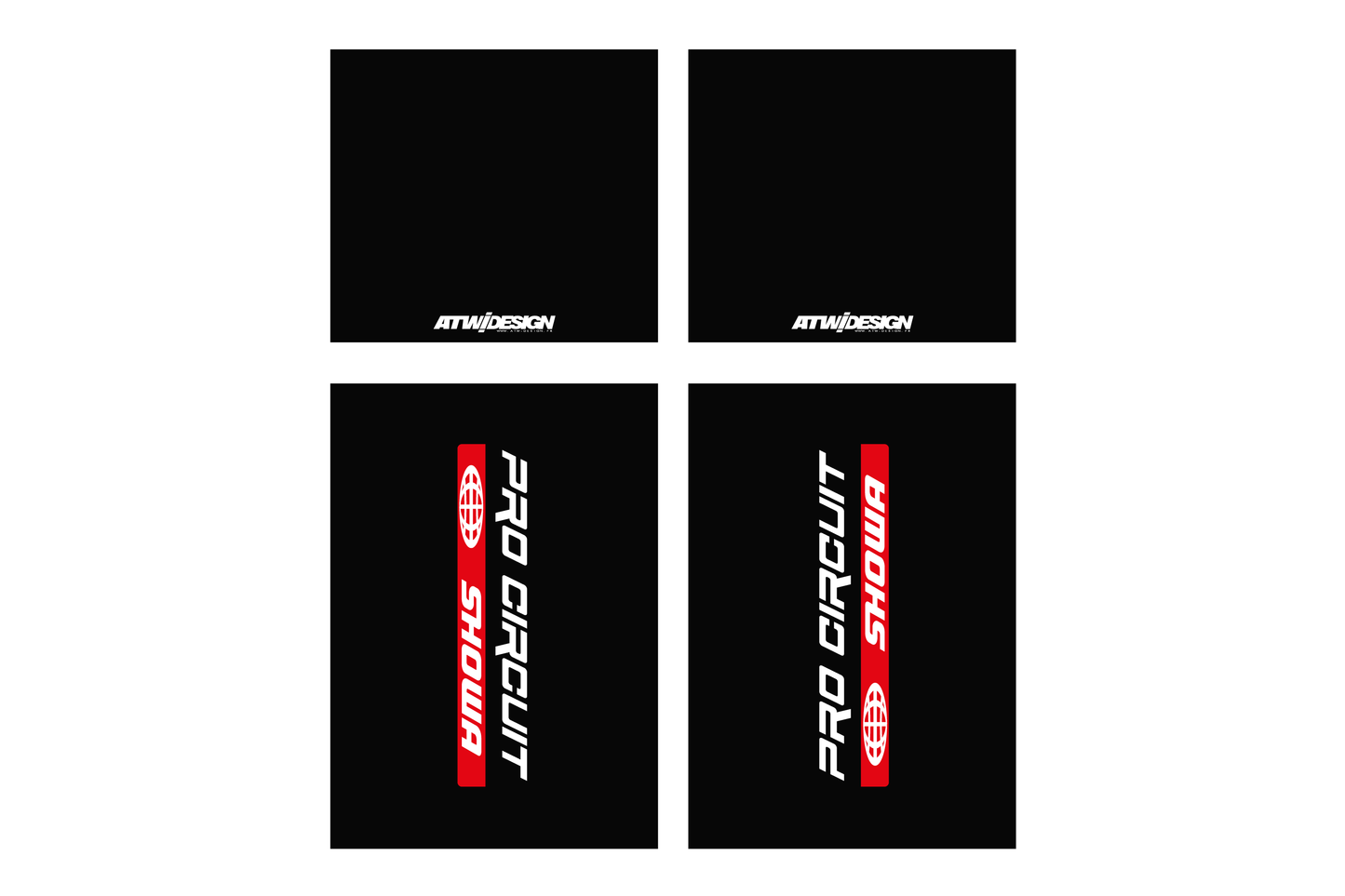 Stickers de Fourche complet - ProCircuit V3