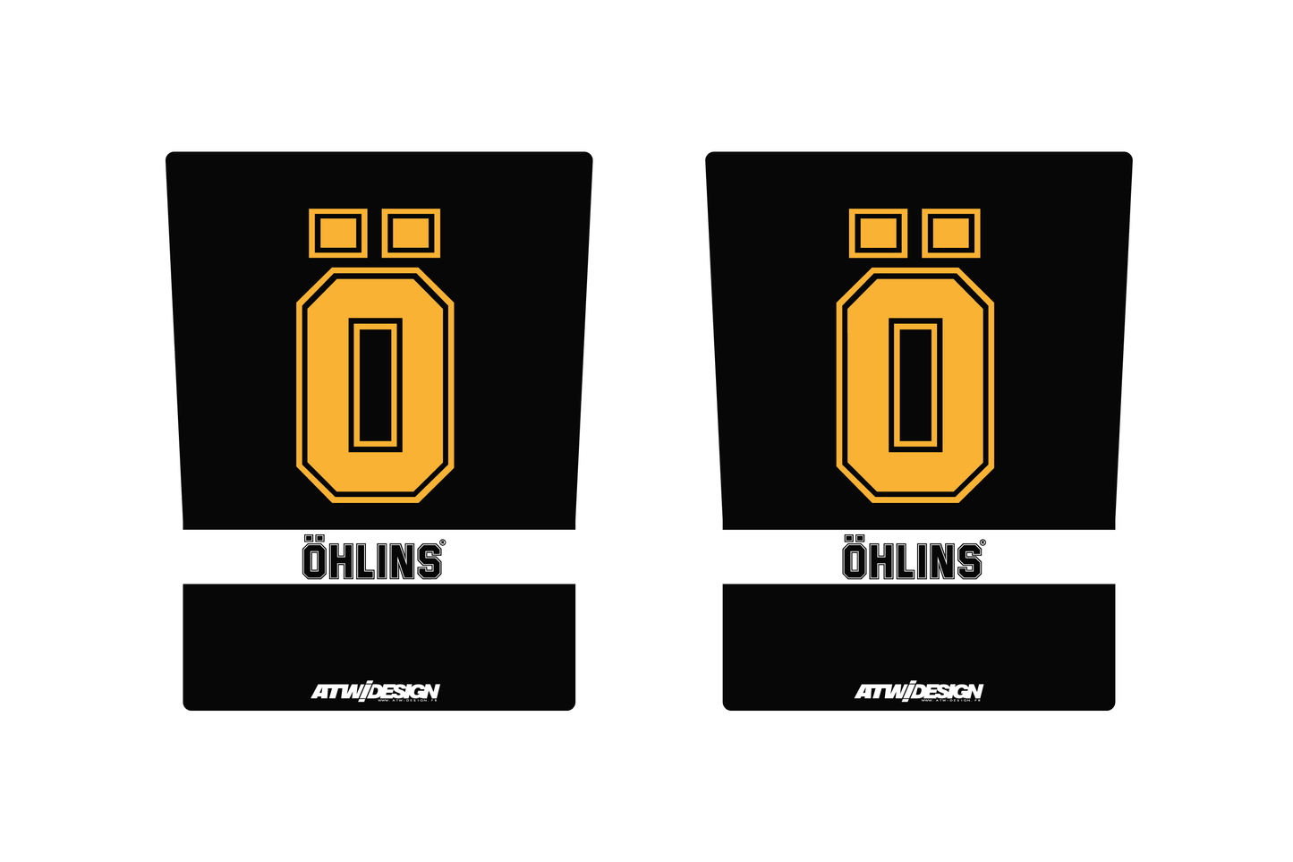 Stickers de Fourche 230x165mm - Ohlins V4