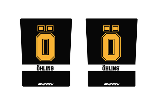 Stickers de Fourche 230x165mm - Ohlins V4