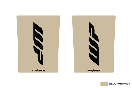 Stickers de Fourche Transparent 230x165mm - WP V2