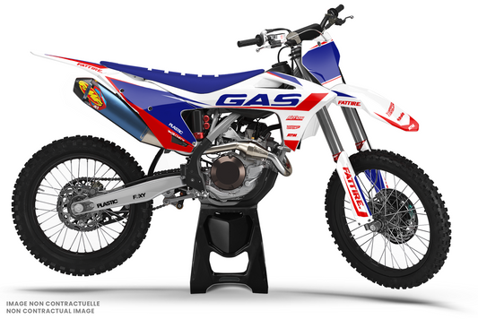 KIT DÉCO MOTOCROSS “GROUND” POUR GASGAS MC-MCF BLANC