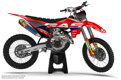 KIT DÉCO MOTOCROSS “TEAM” POUR GASGAS MC-MCF NOIR