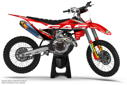 KIT DÉCO MOTOCROSS “TEAM” POUR GASGAS MC-MCF BLANC