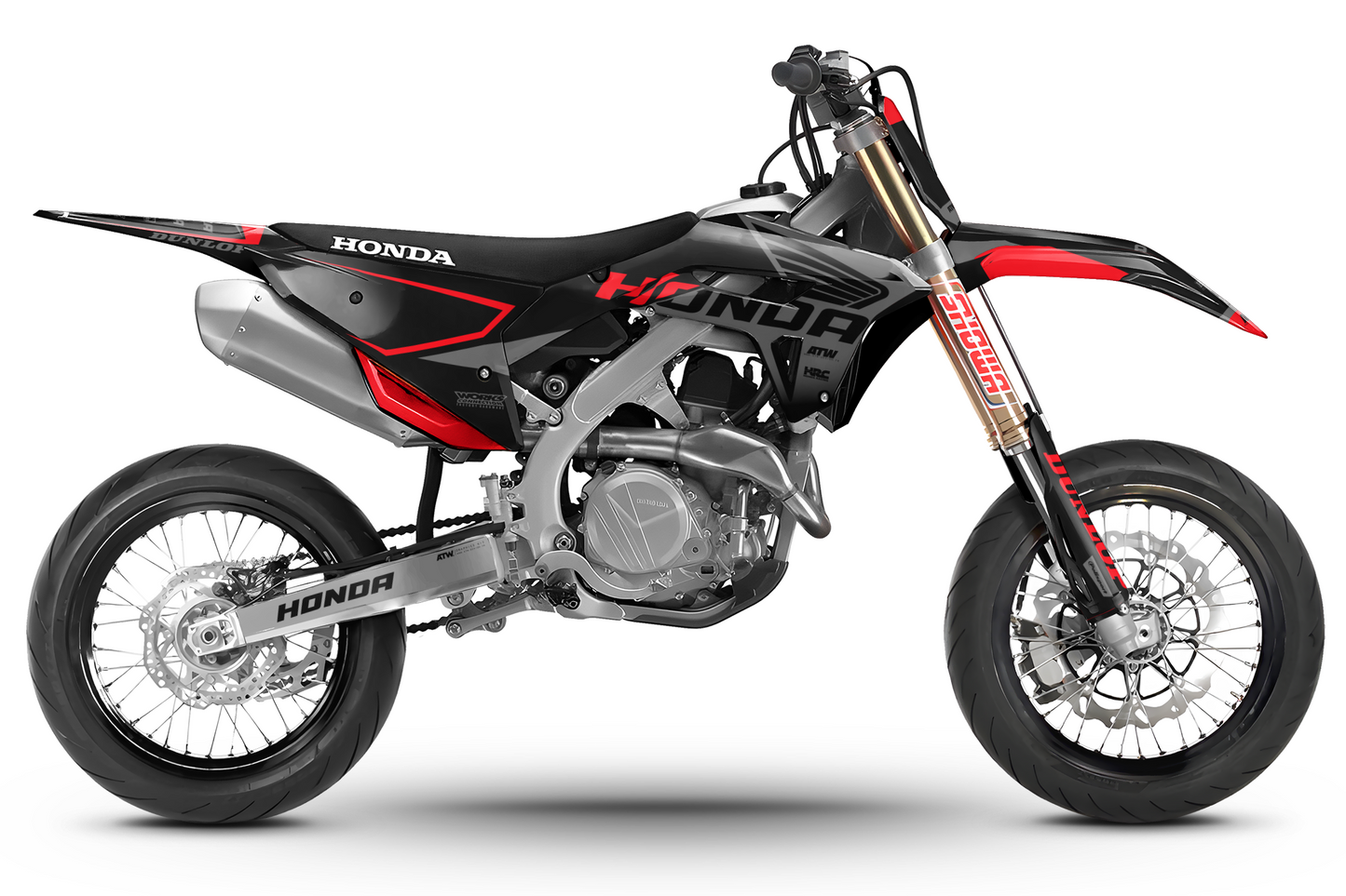 Kit déco motocross “Wings” Honda CR - CRF Noir