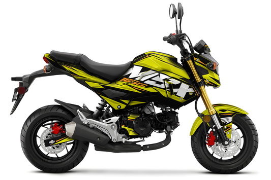 Kit déco HONDA 125 MSX/GROM “Volt” Jaune