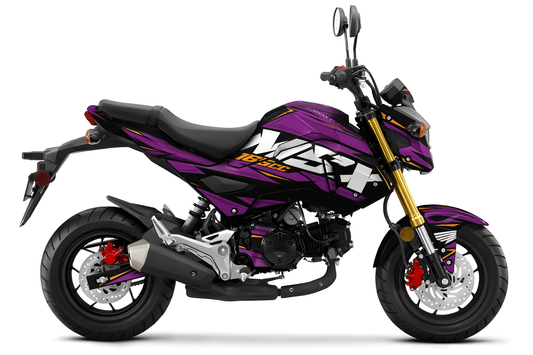 Kit déco HONDA 125 MSX/GROM “Volt” Violet