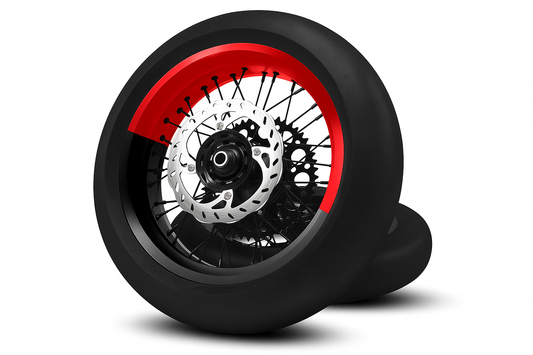 Kit déco 50-50 pour jantes supermotard