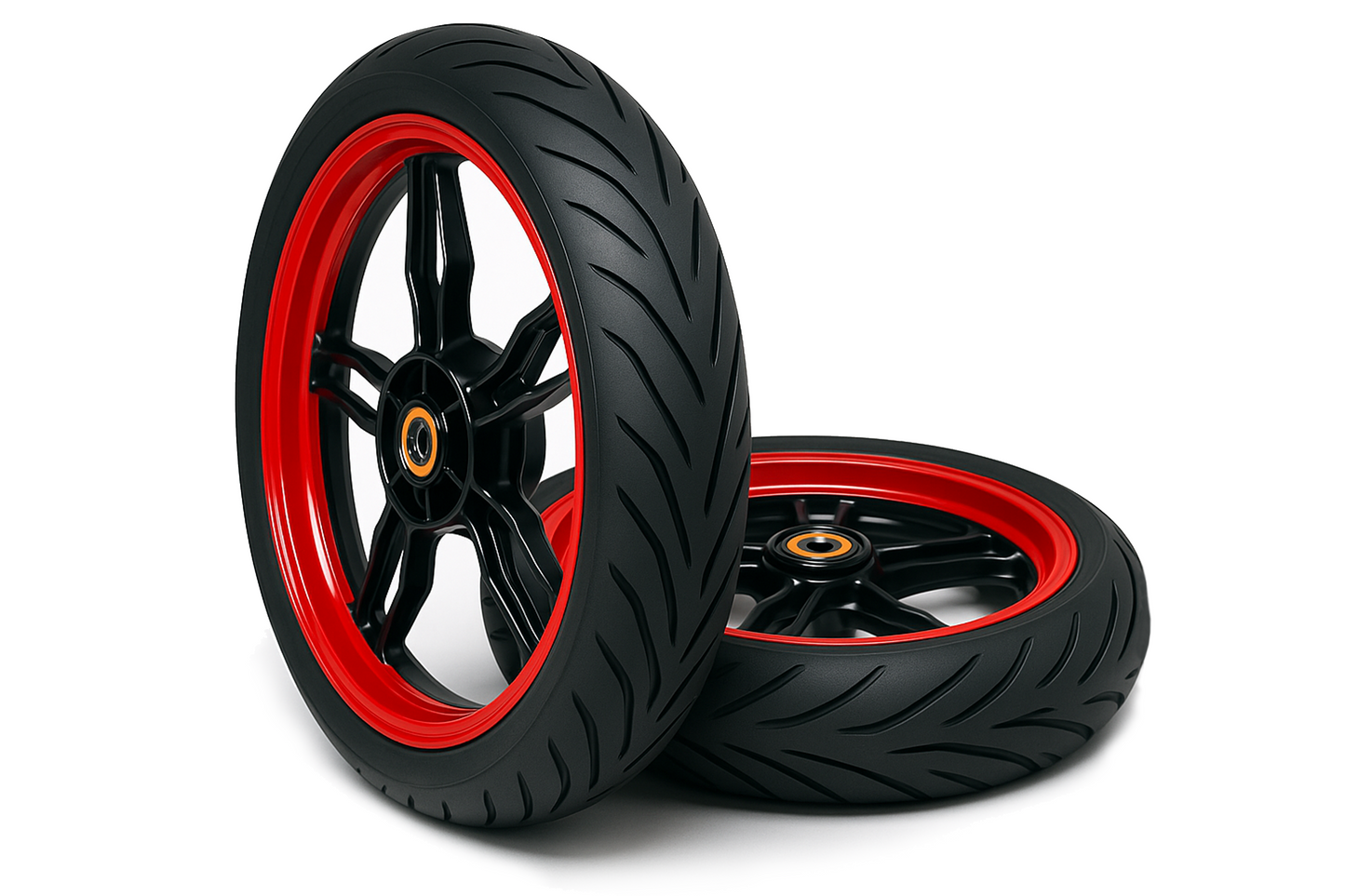 Supermoto Wheel Decal Kit with Spokes