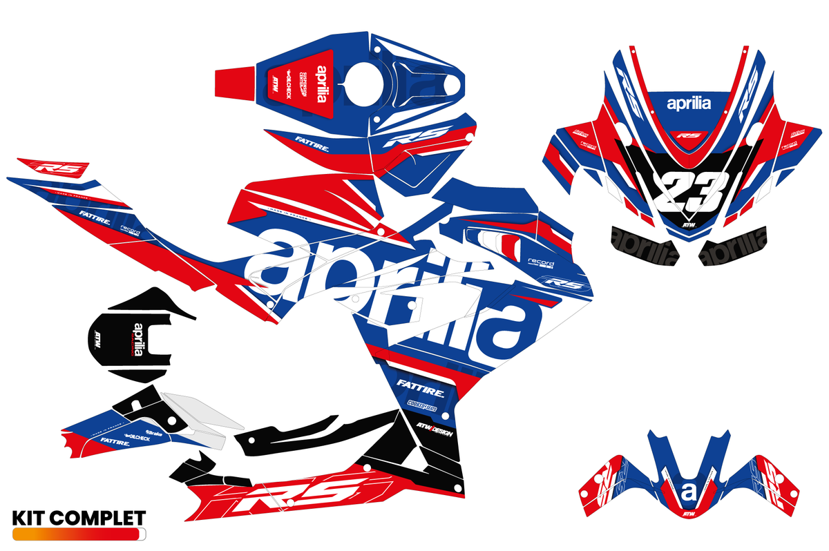 Kit déco APRILIA RS 457 - AP457001 Bleu