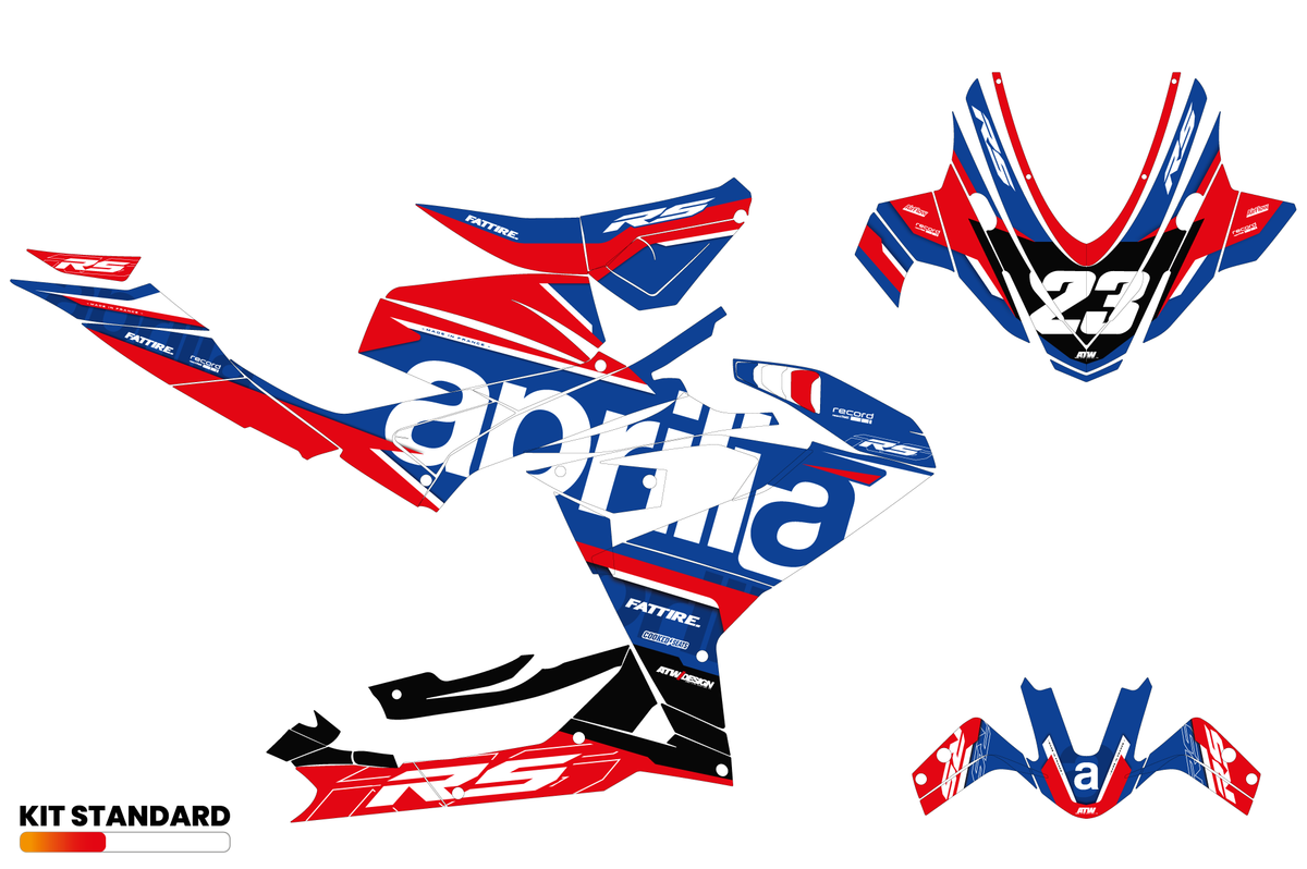 Kit déco APRILIA RS 457 - AP457001 Bleu