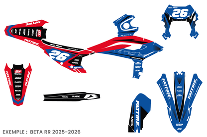 Kit déco Beta RR/RX/XTRAINER - BTMX003 Bleu
