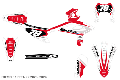 Kit déco Beta RR/RX/XTRAINER - BTMX004 Blanc