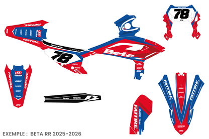 Kit déco Beta RR/RX/XTRAINER - BTMX004 Bleu