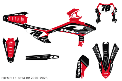 Kit déco Beta RR/RX/XTRAINER - BTMX004 Noir