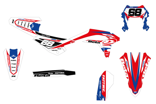 Kit déco Beta X-TRAINER - BTXT001 Blanc