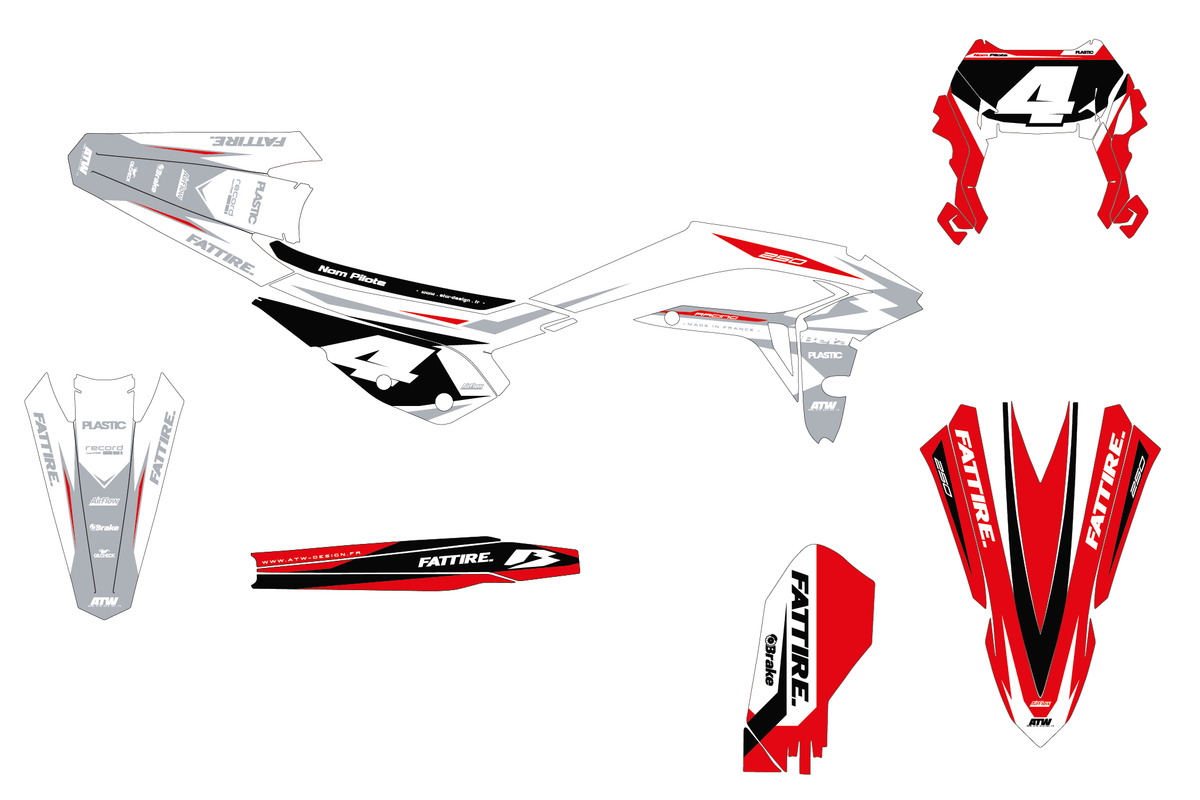 Beta X-TRAINER Dekor-Kit - BTXT005 Weiß