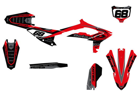 Kit déco Beta RR/RX/XTRAINER - BTMX001 Noir