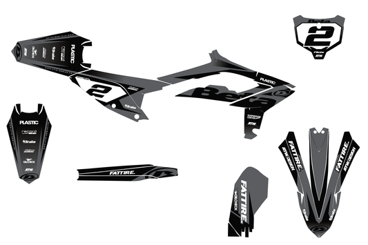 Kit déco Beta RR/RX/XTRAINER - BTMX002 Gris