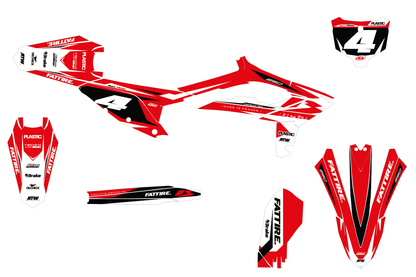 Kit déco Beta RR/RX/XTRAINER - BTMX005 Rouge