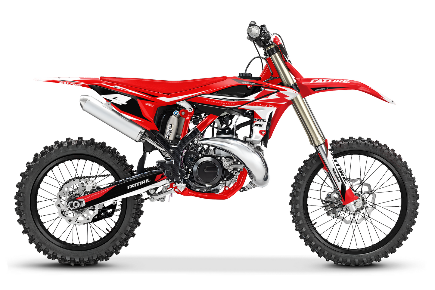 Kit déco Beta RR/RX/XTRAINER - BTMX005 Rouge