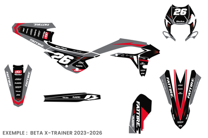 Kit déco Beta RR/RX/XTRAINER - BTMX003 Gris