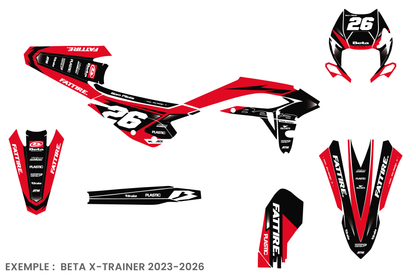 Kit déco Beta RR/RX/XTRAINER - BTMX003 Noir