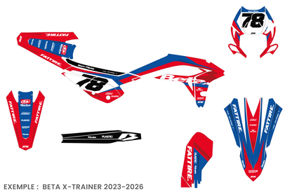 Kit déco Beta RR/RX/XTRAINER - BTMX004 Bleu