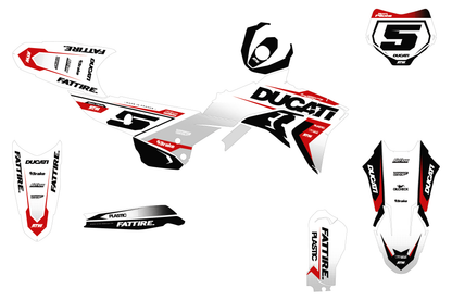 Kit déco Ducati Desmo - DCMX001 Blanc