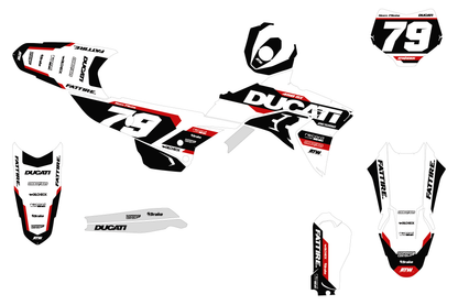 Kit déco Ducati Desmo - DCMX002 Blanc