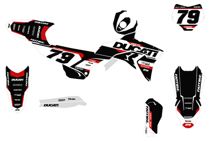 Kit déco Ducati Desmo - DCMX002 Noir