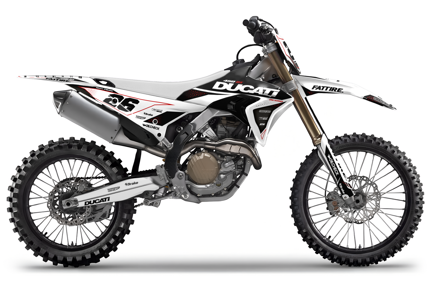 Kit déco Ducati Desmo - DCMX003 Blanc