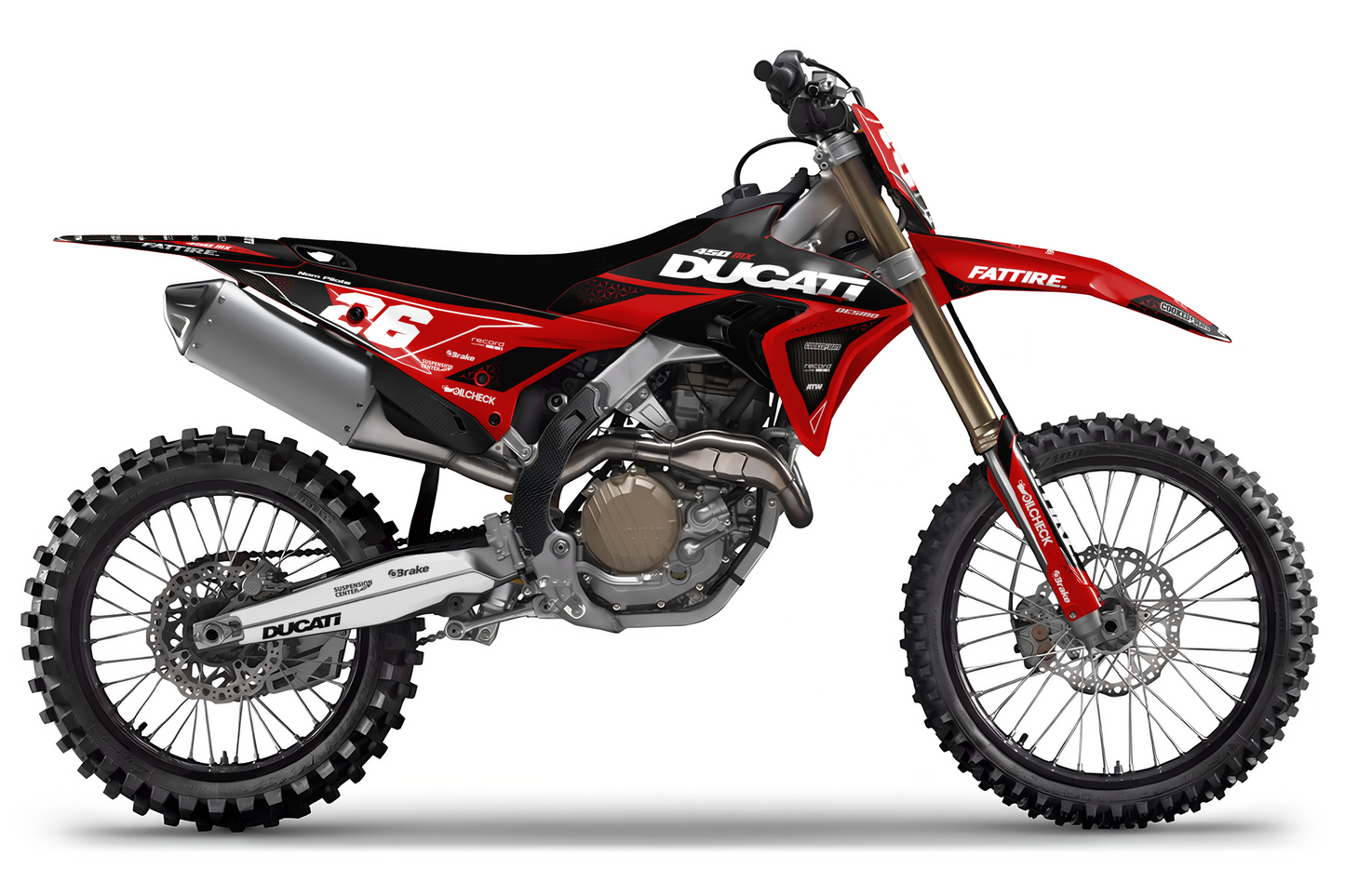 Kit déco Ducati Desmo - DCMX003 Rouge